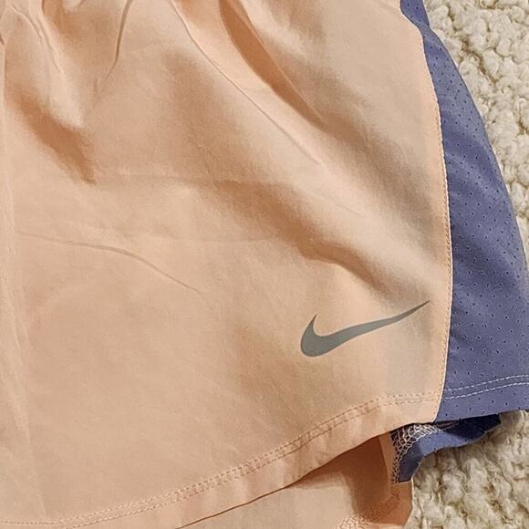 Nike Dri Fit peach and lavender running active athletic shorts size XL NEW - Picture 4 of 10